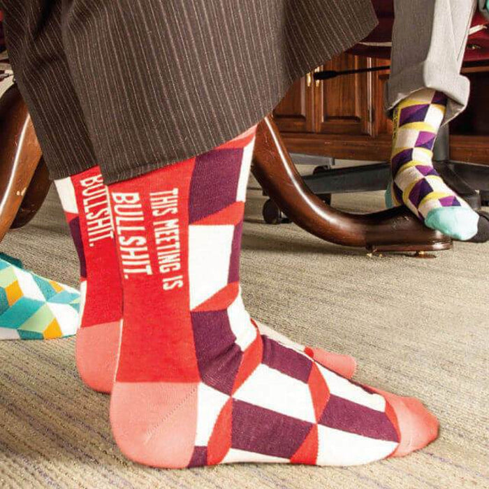 This Meeting Is Bullsh*t Woman's Socks - Unique Gift by Blue Q
