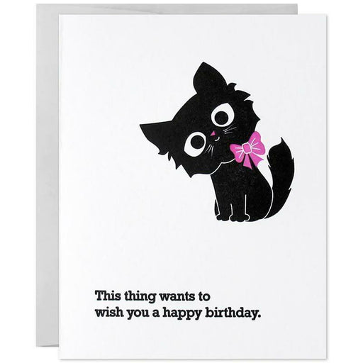 This Thing Wants To Wish You A Happy Birthday Card - Unique Gift by McBitterson's