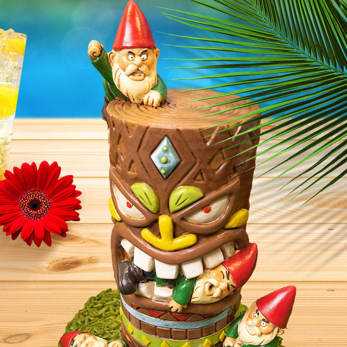 Tiki Tragedy Garden Gnome - Unique Gift by Kwirkworks