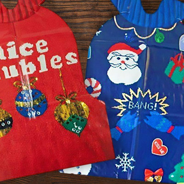 Ugly Christmas Sweater Dinner Bibs - Unique Gift by Talking Tables
