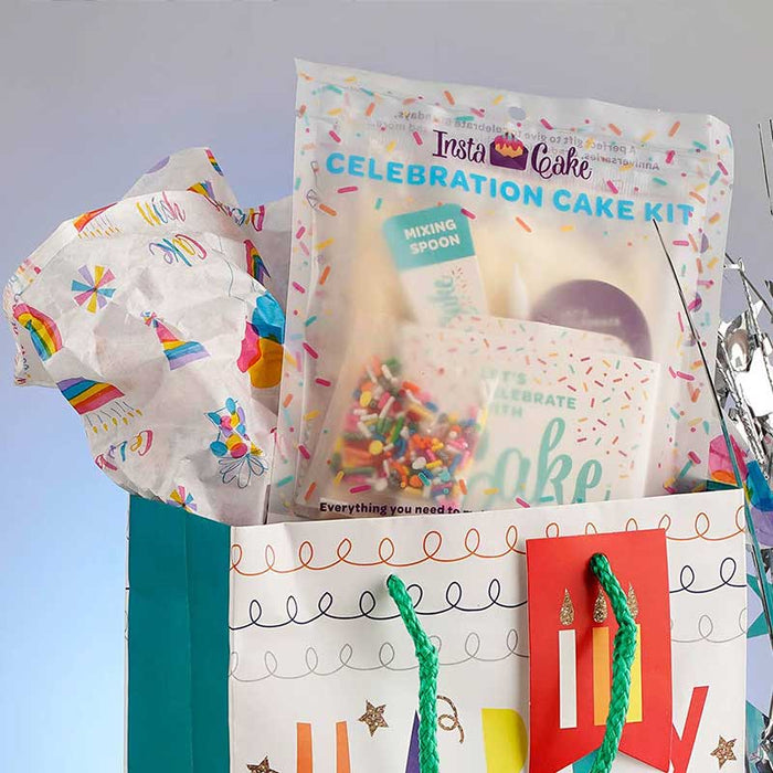 Vanilla Celebration Confetti Cake Kit - Unique Gift by InstaCake Cards