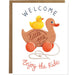 Welcome Little One, Enjoy the Ride New Baby Card - Unique Gift by Mudsplash Studios