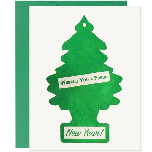 Wishing You A Fresh New Year Greeting Card - Unique Gift by a. favorite design