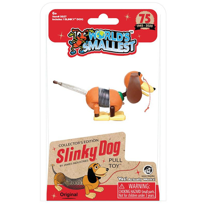 World's Smallest Collector's Edition Slinky Dog - Unique Gift by Super Impulse