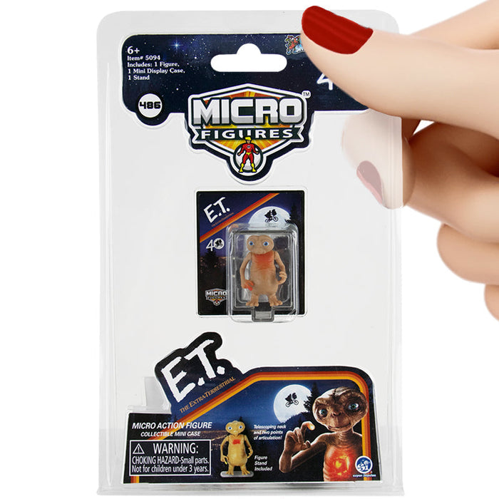 World’s Smallest E.T. The Extra-Terrestrial Micro Figure - Unique Gift by Super Impulse