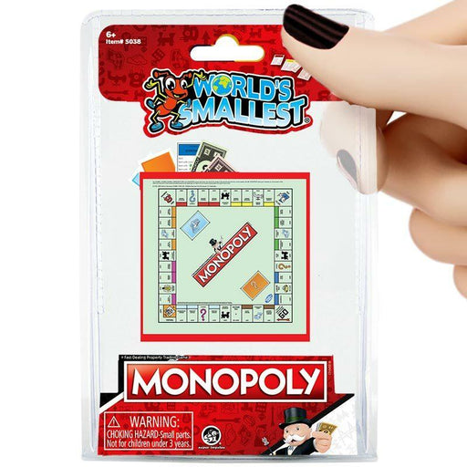 World's Smallest Monopoly Board Game - Unique Gift by Super Impulse
