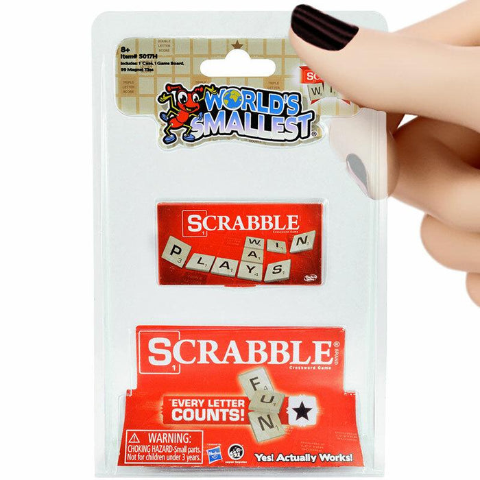 World's Smallest Scrabble Board Game - Unique Gift by Super Impulse
