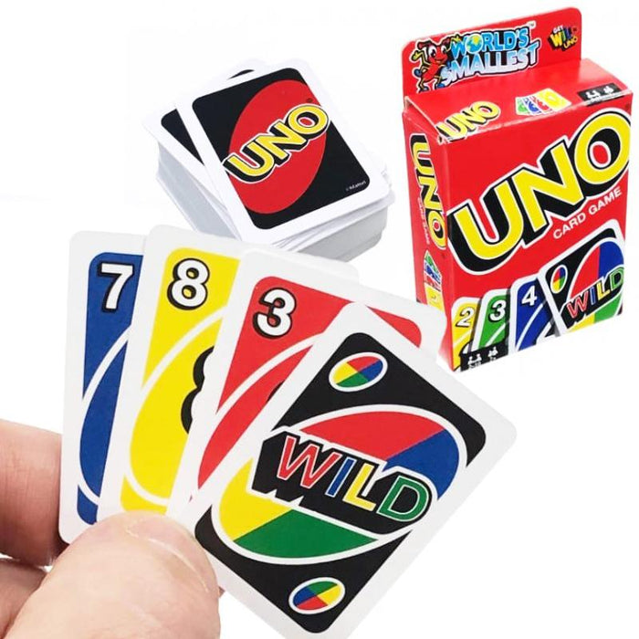 World's Smallest Uno Card Game - Unique Gift by Super Impulse