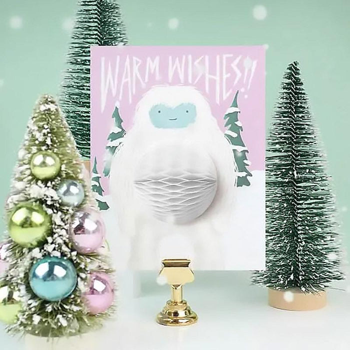 Yeti Pop-Up Holiday Card - Unique Gift by Inklings Paperie