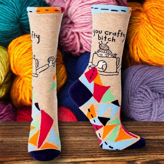 You Crafty Bitch Socks - Unique Gift by Blue Q