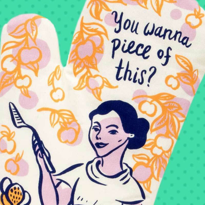 You Wanna Piece of This Oven Mitt - Unique Gift by Blue Q