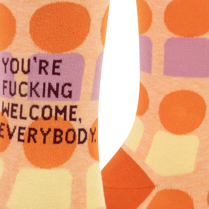 You're F*cking Welcome Everybody Socks - Unique Gift by Blue Q