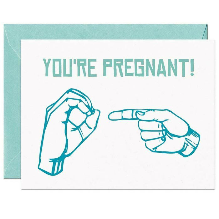 You're Pregnant! Greeting Card - Unique Gift by Warren Tales Greeting Cards