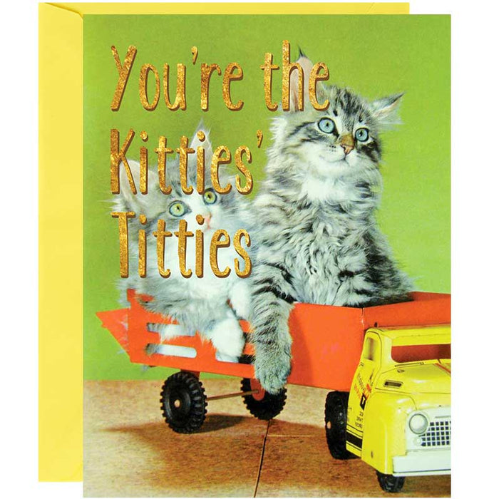 You're The Kitties' Titties Friendship Card - Unique Gift by Smitten Kitten