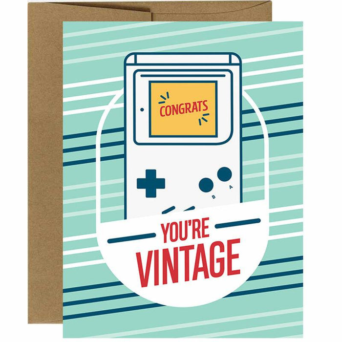 You're Vintage Video Game Birthday Card - Unique Gift by I'll Know It When I See It