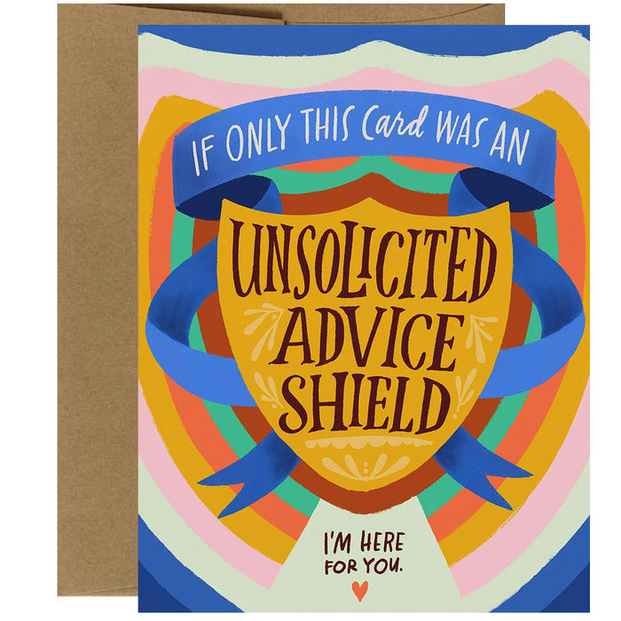 Unsolicited Advice Shield Empathy Card