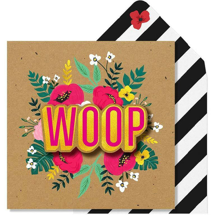 Woop Gold Foil Greeting Card - Tache