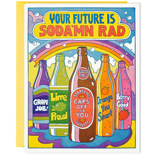 Your Future Is Soda'Mn Rad Congratulations Card