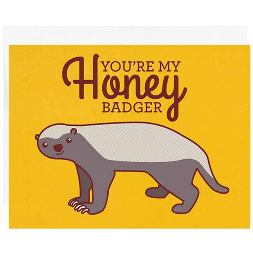 You're My Honey Badger Card - Tiny Bee Cards