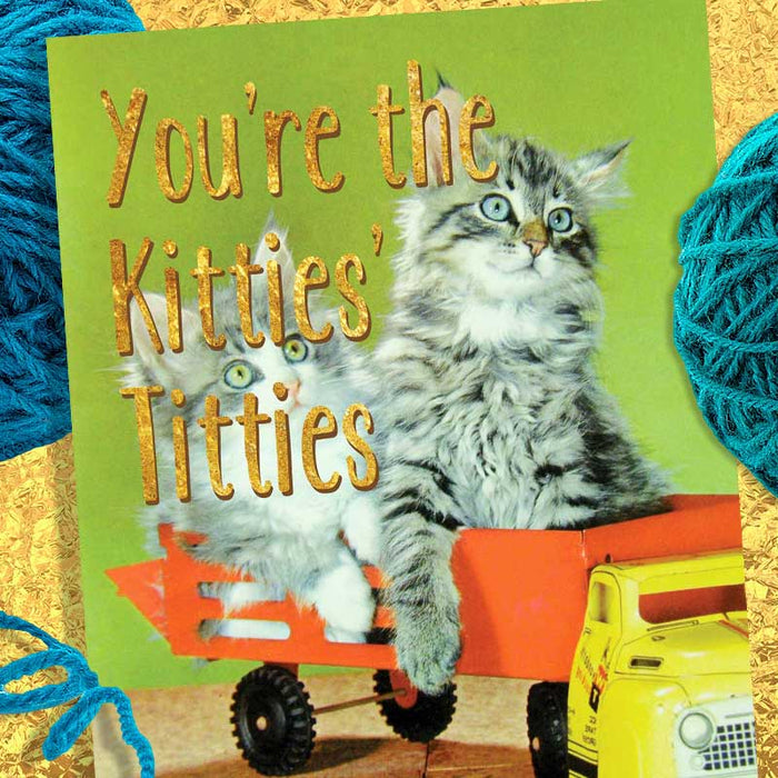You're The Kitties' Titties Friendship Card - Smitten Kitten