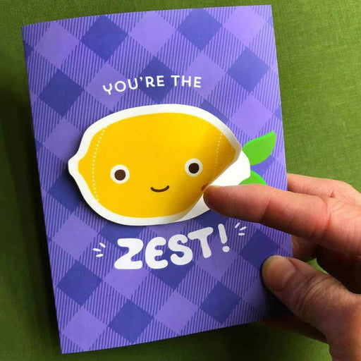 You're The Zest Sticker Friendship Card - Night Owl Paper Goods